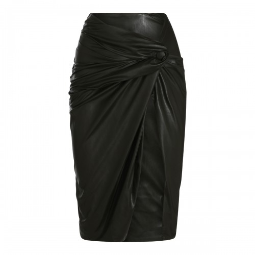 BLACK STRETCH PENCIL SKIRT