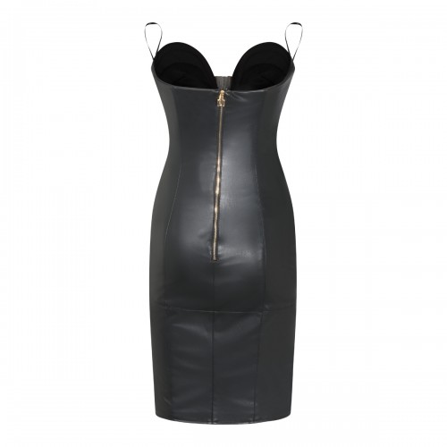 BLACK STRETCH CORSET DRESS 2