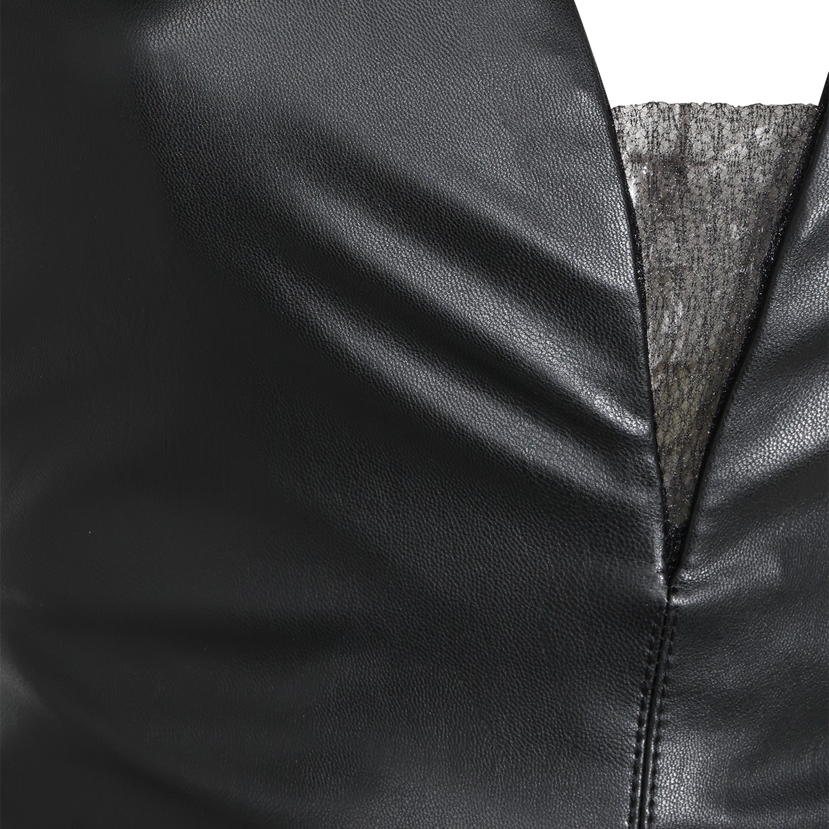 BLACK STRETCH CORSET DRESS