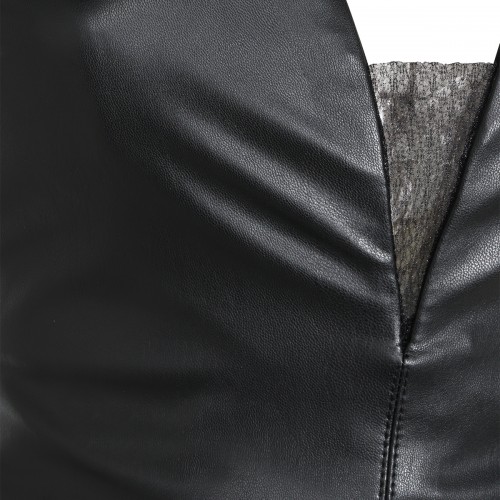 BLACK STRETCH CORSET DRESS