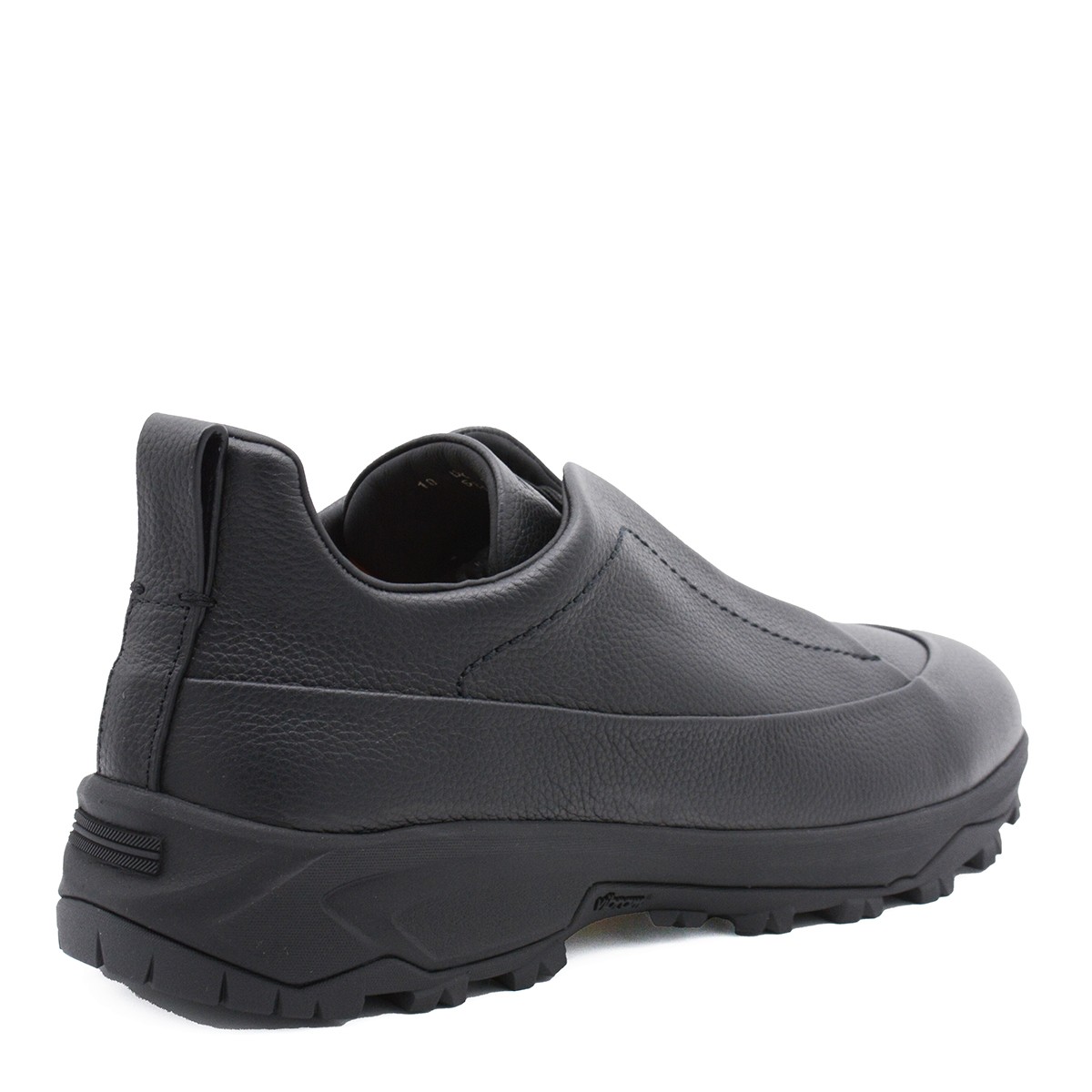BLACK LEATHER MONTE SNEAKERS