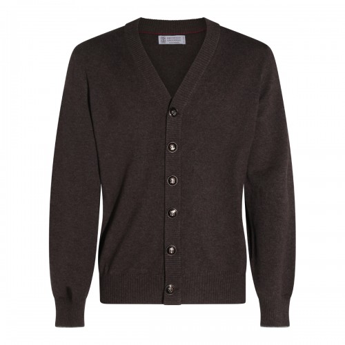 BROWN CASHMERE KNITWEAR