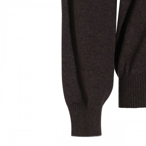BROWN CASHMERE KNITWEAR