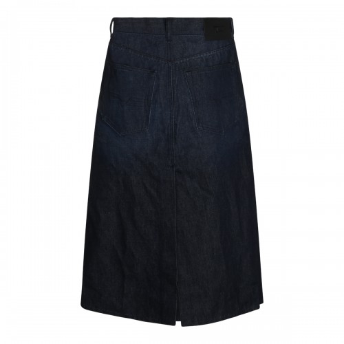 BLUE DENIM LONGUETTE SKIRT 2