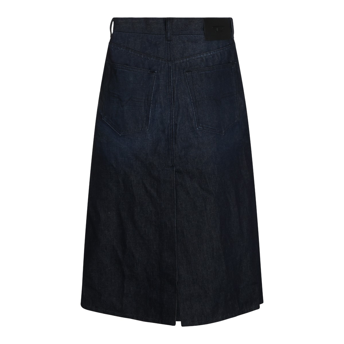 BLUE DENIM LONGUETTE SKIRT