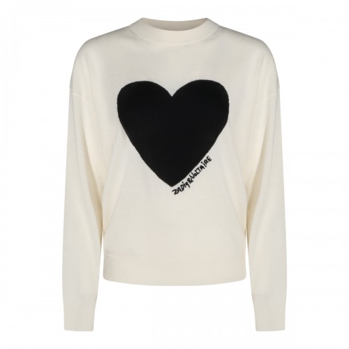 ECRU WOOL AND CASHMERE...
