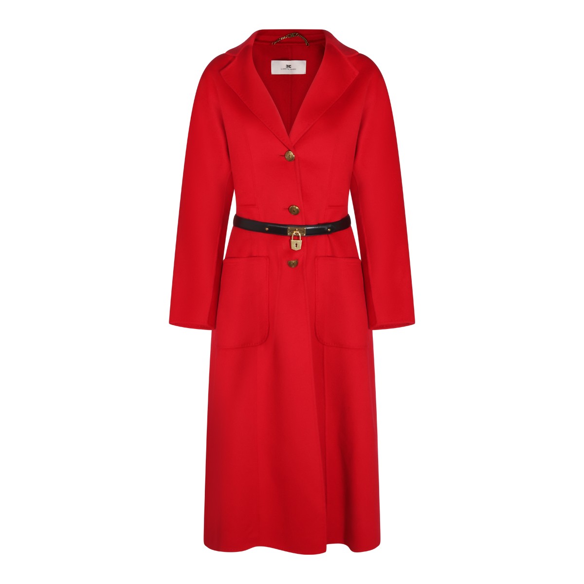 RED PASSION WOOL LONG COAT