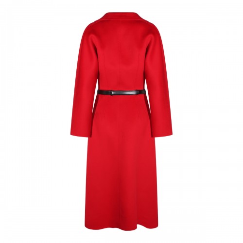 RED PASSION WOOL LONG COAT