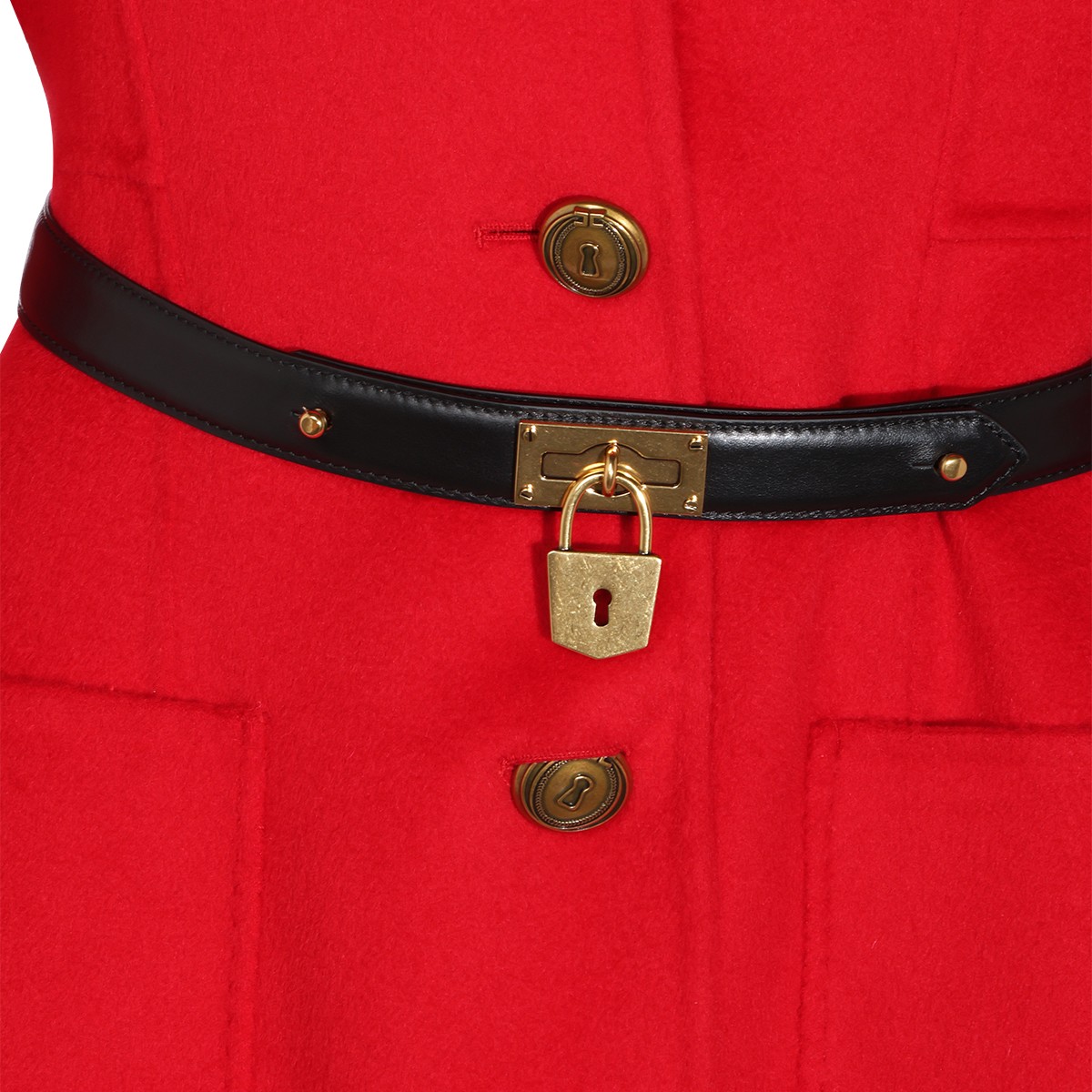 RED PASSION WOOL LONG COAT