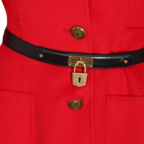 RED PASSION WOOL LONG COAT