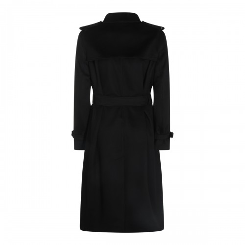 BLACK WOOL TRENCH COAT 2