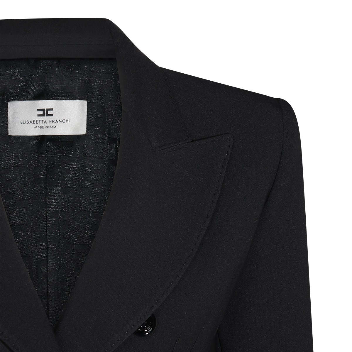 BLACK STRETCH BLAZER DRESS