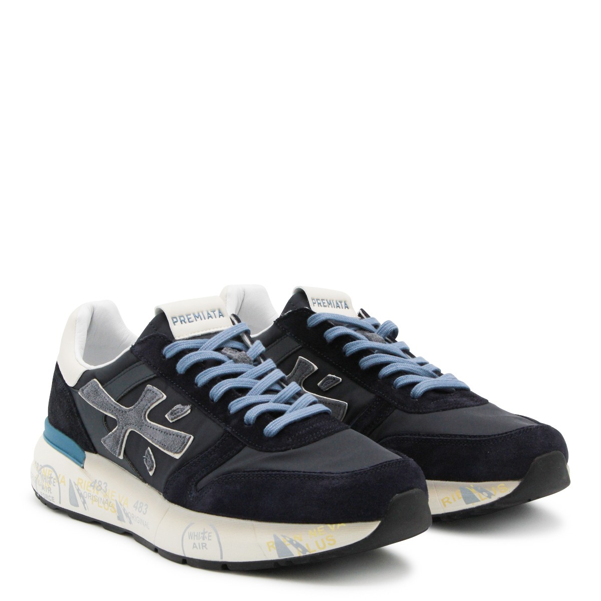 BLACK LEATHER STEVEND SNEAKERS