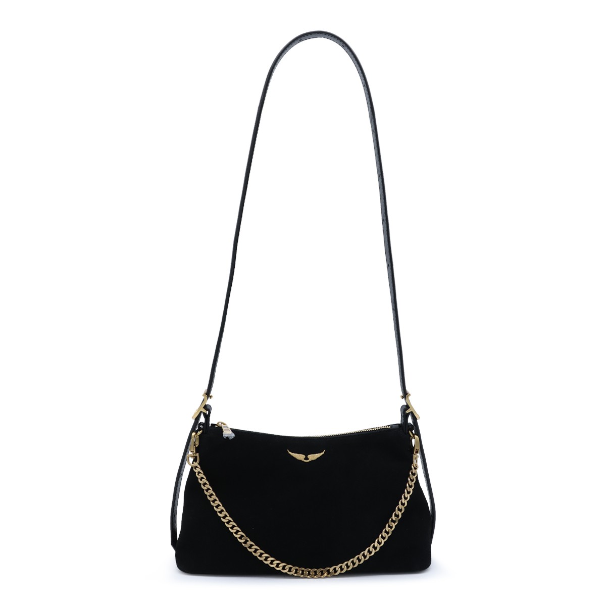 BLACK SUEDE JIM MINI SHOULDER BAG