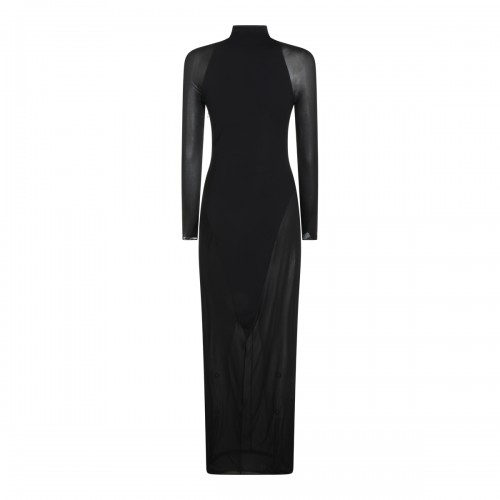 BLACK STRETCH LONG DRESS