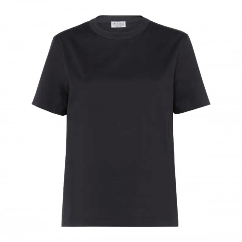 DARK GREY COTTON T-SHIRT