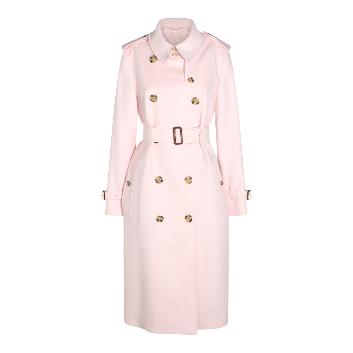 PINK CASHMERE TRENCH COAT