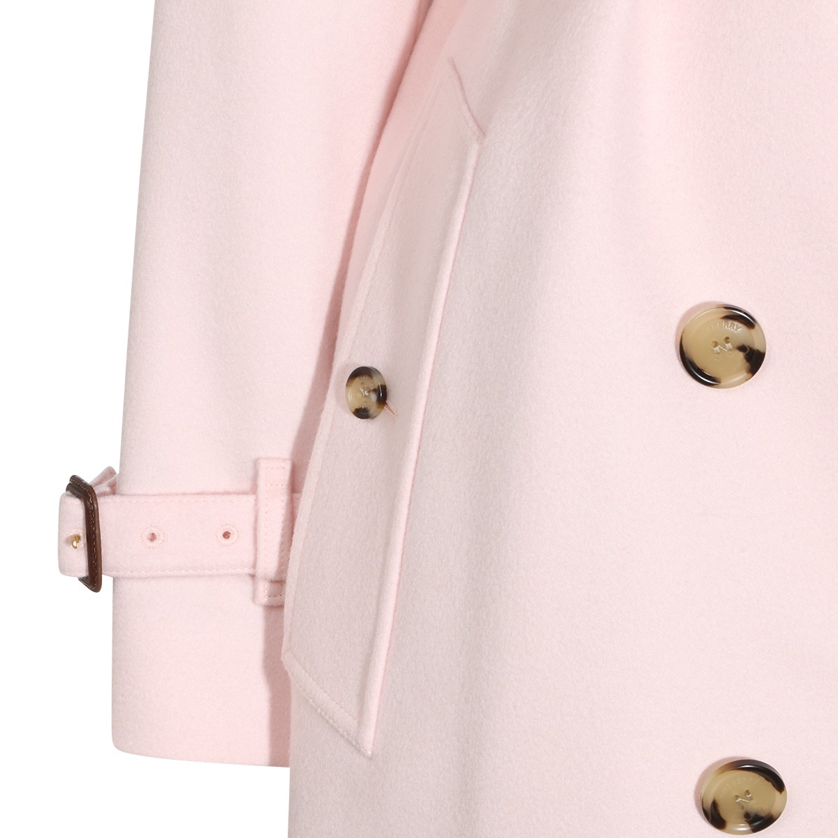 PINK CASHMERE TRENCH COAT