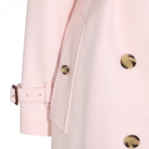 PINK CASHMERE TRENCH COAT