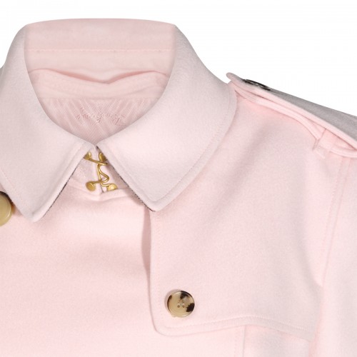PINK CASHMERE TRENCH COAT