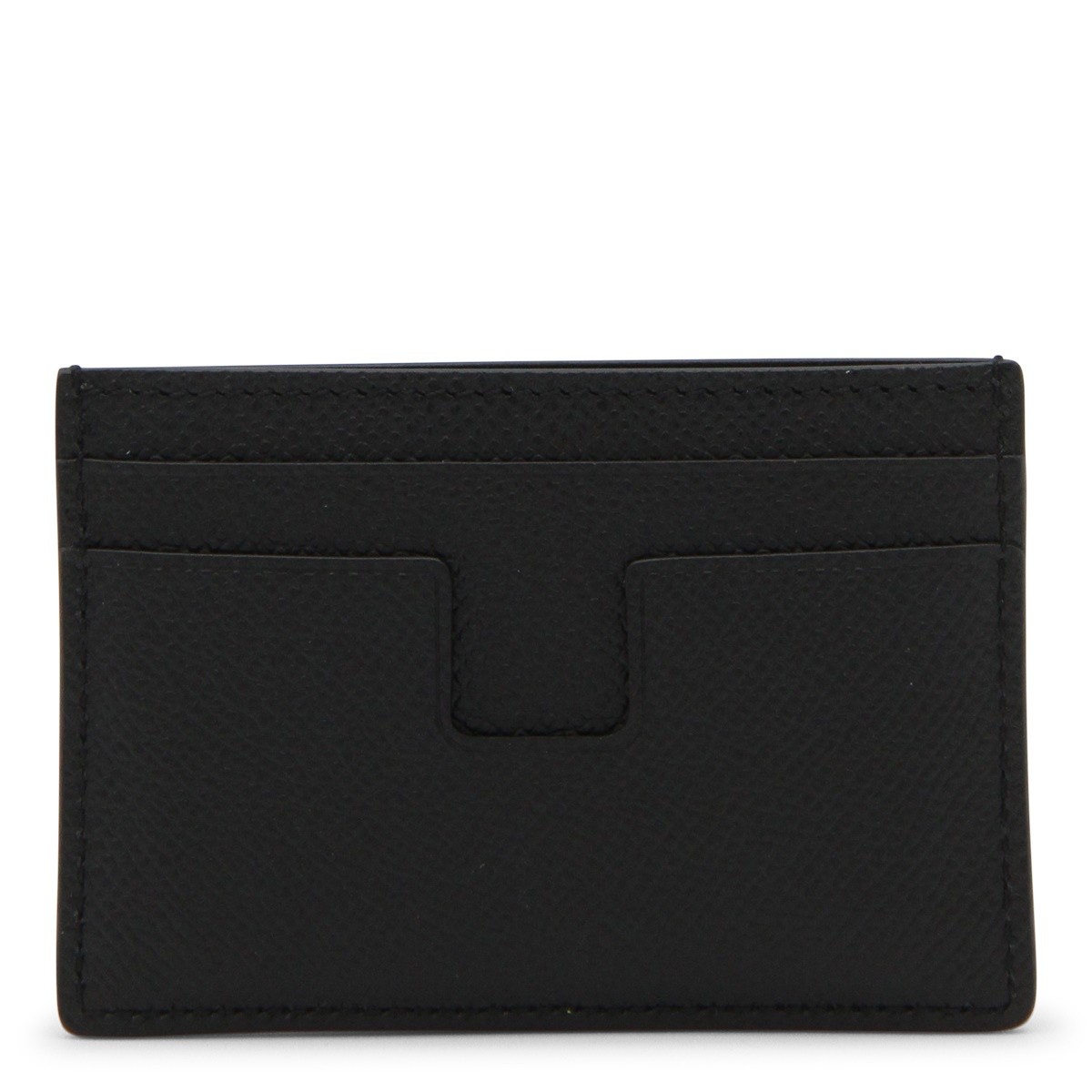 BLACK LEATHER CARD HOLDER