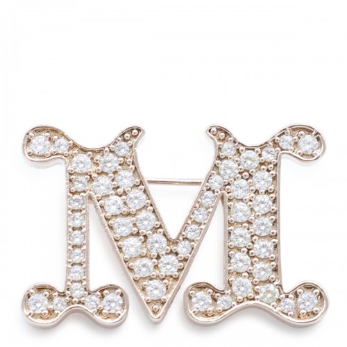 GOLD TONE METAL BROOCH