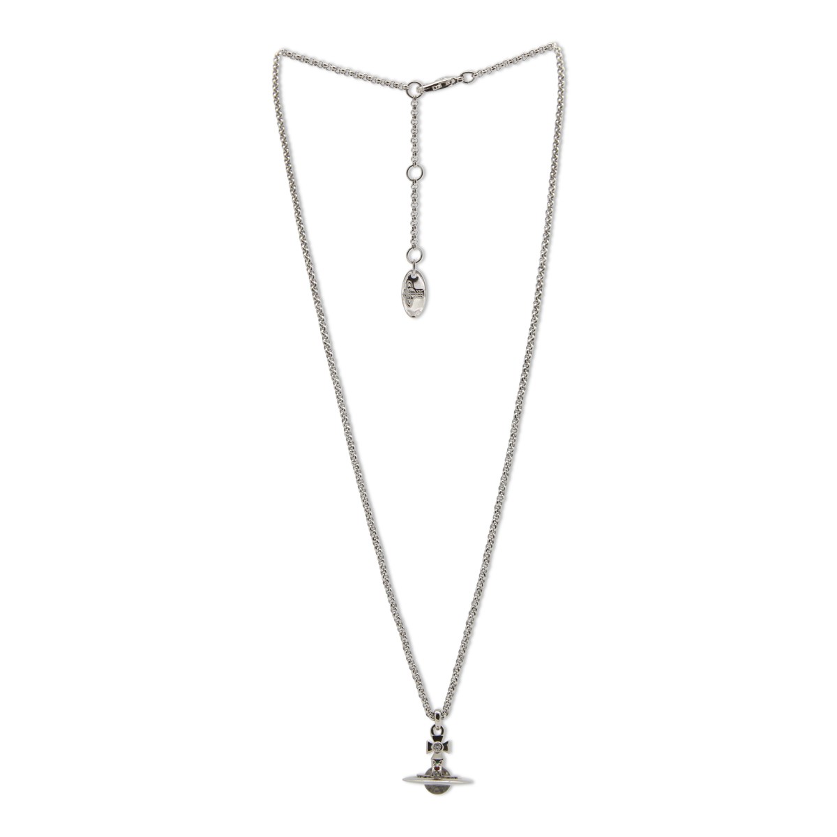 PLATINUM BRASS METAL NECKLACE