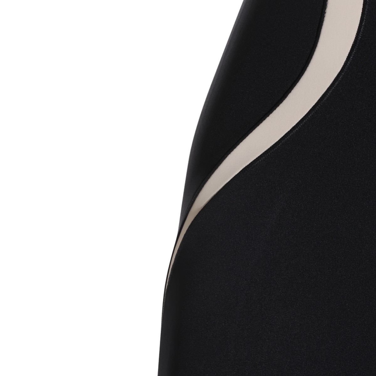 BLACK AND BEIGE JUMPSUIT