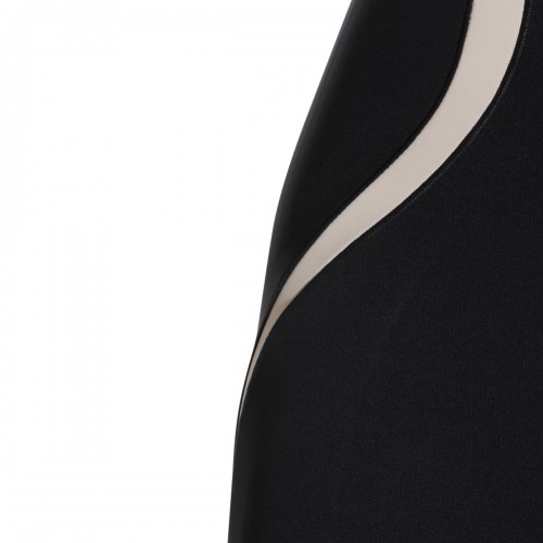 BLACK AND BEIGE JUMPSUIT