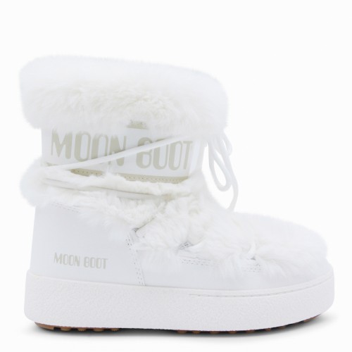 WHITE L TRACK BOOTS