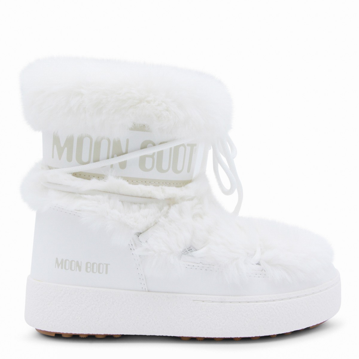 WHITE L TRACK BOOTS