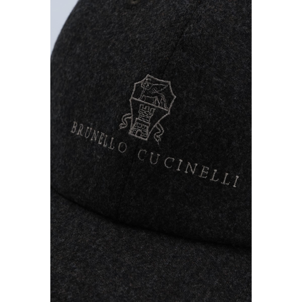 BROWN CASHMERE BASEBALL CAP