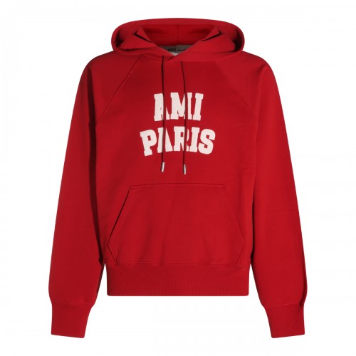 RED COTTON SWEATSHIRT