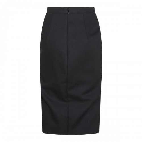 BLACK WOOL SKIRT 2