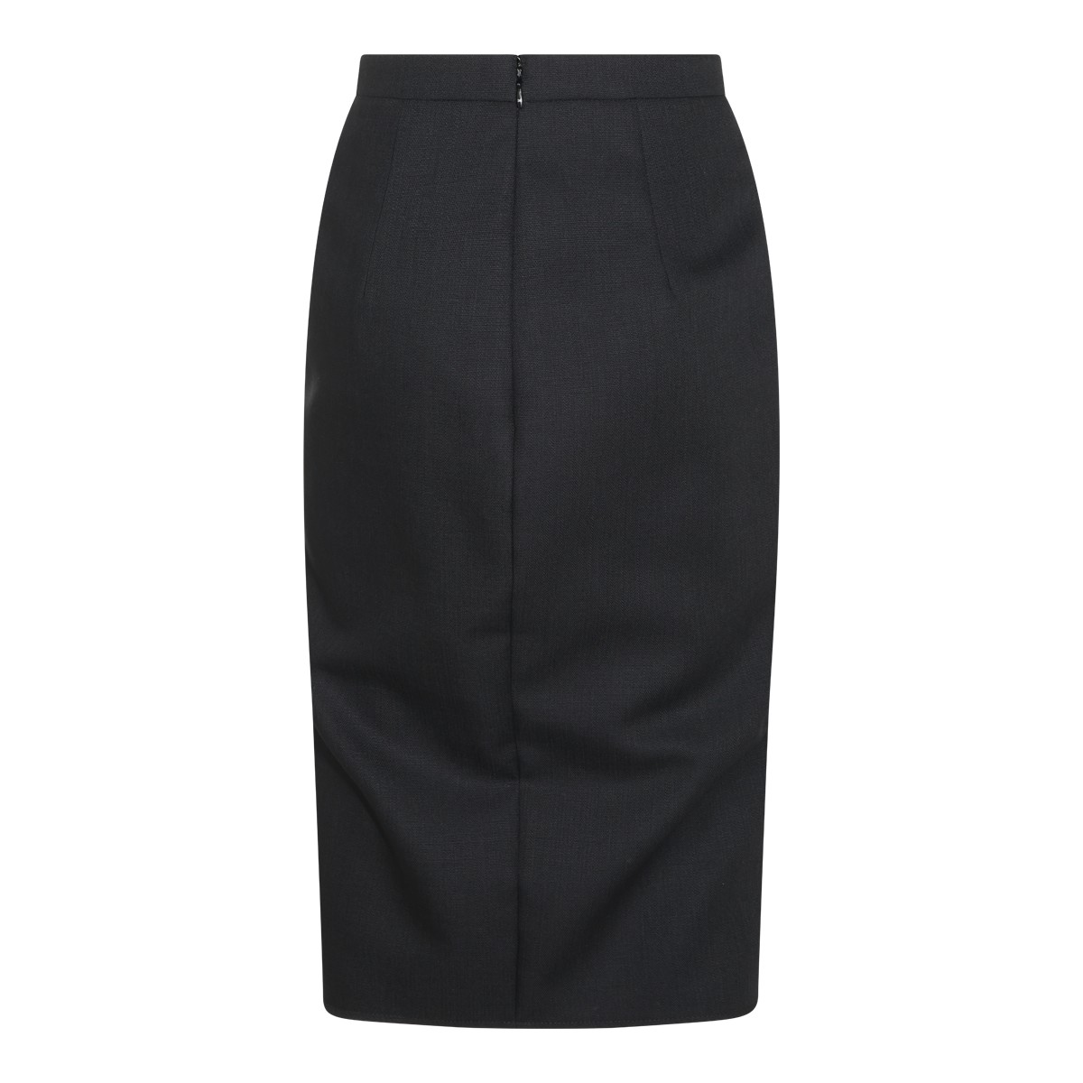 BLACK WOOL SKIRT