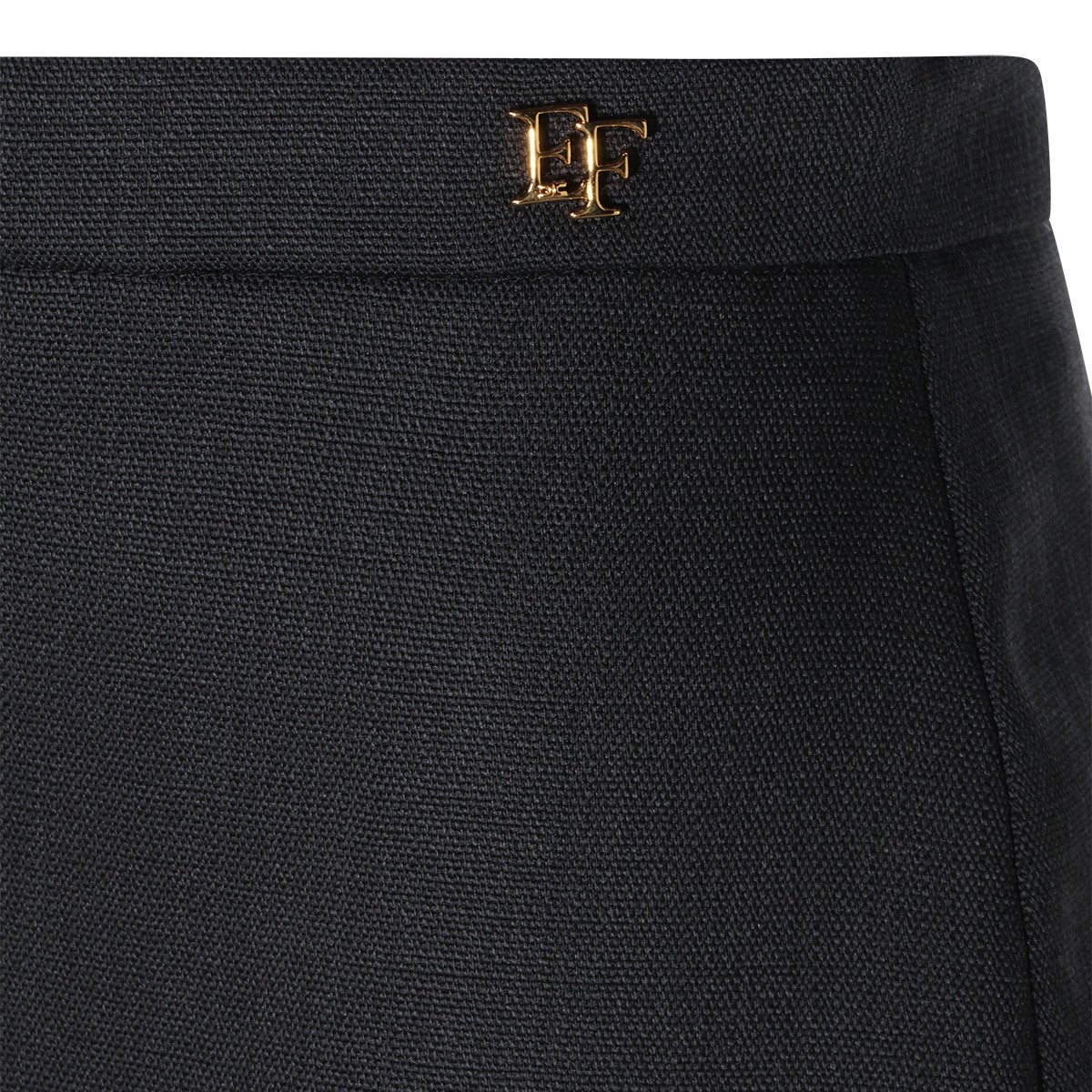 BLACK WOOL SKIRT