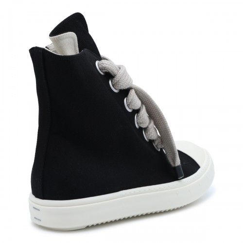 BLACK LEATHER JUMBOLACE SNEAKERS