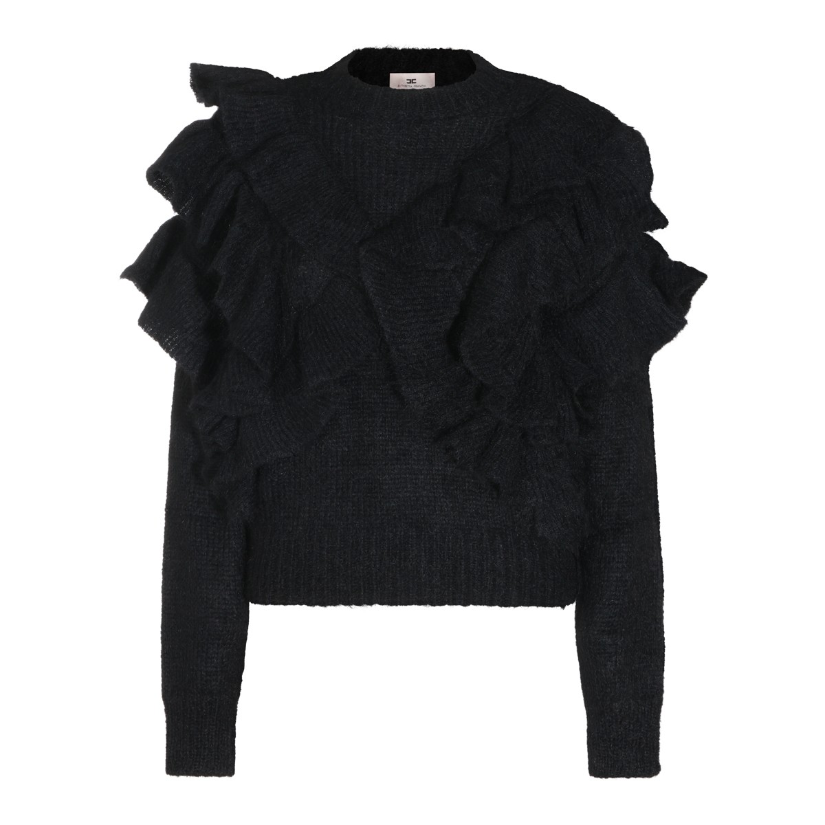 BLACK WOOL KNITWEAR
