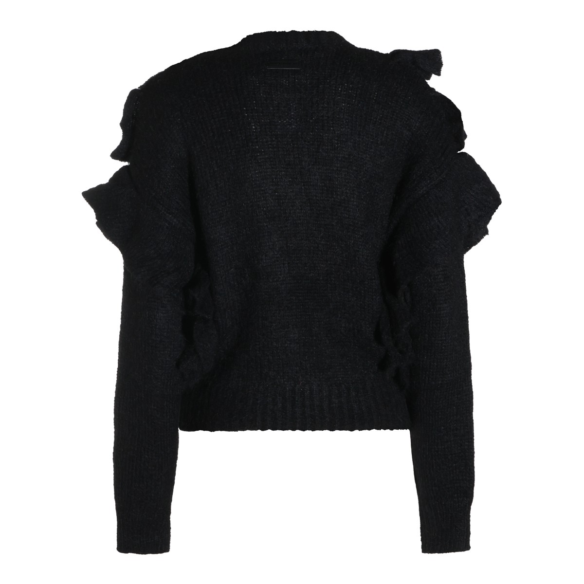 BLACK WOOL KNITWEAR