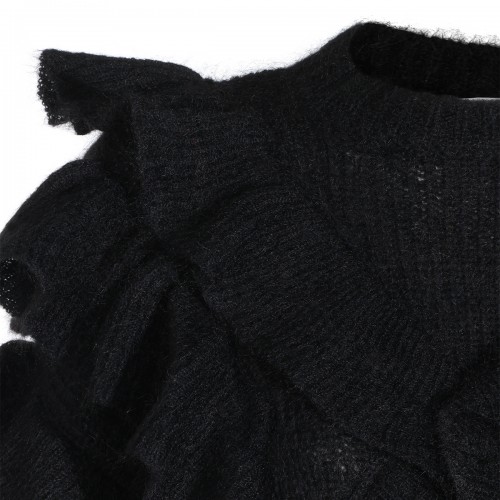 BLACK WOOL KNITWEAR