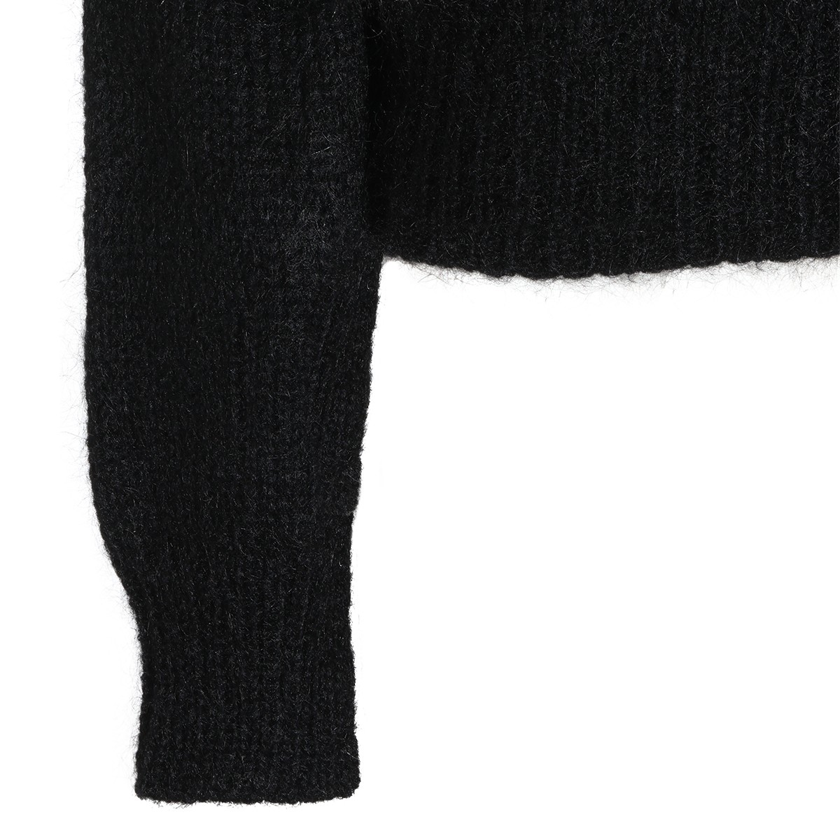BLACK WOOL KNITWEAR