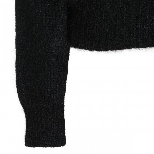 BLACK WOOL KNITWEAR