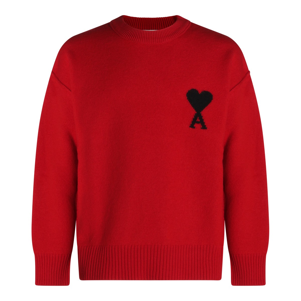 RED WOOL KNITWEAR