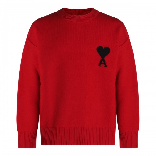 RED WOOL KNITWEAR