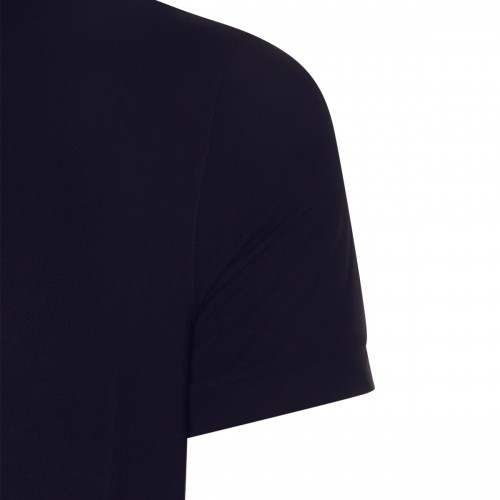 BLUE VISCOSE T-SHIRT