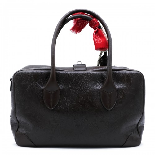 MAHOGANY LEATHER VITA MEDIUM  TOP HANDLE BAG