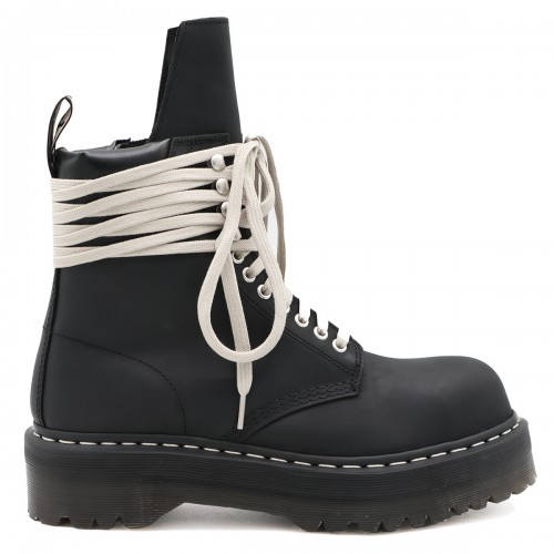 BLACK LEATHER BOOTS