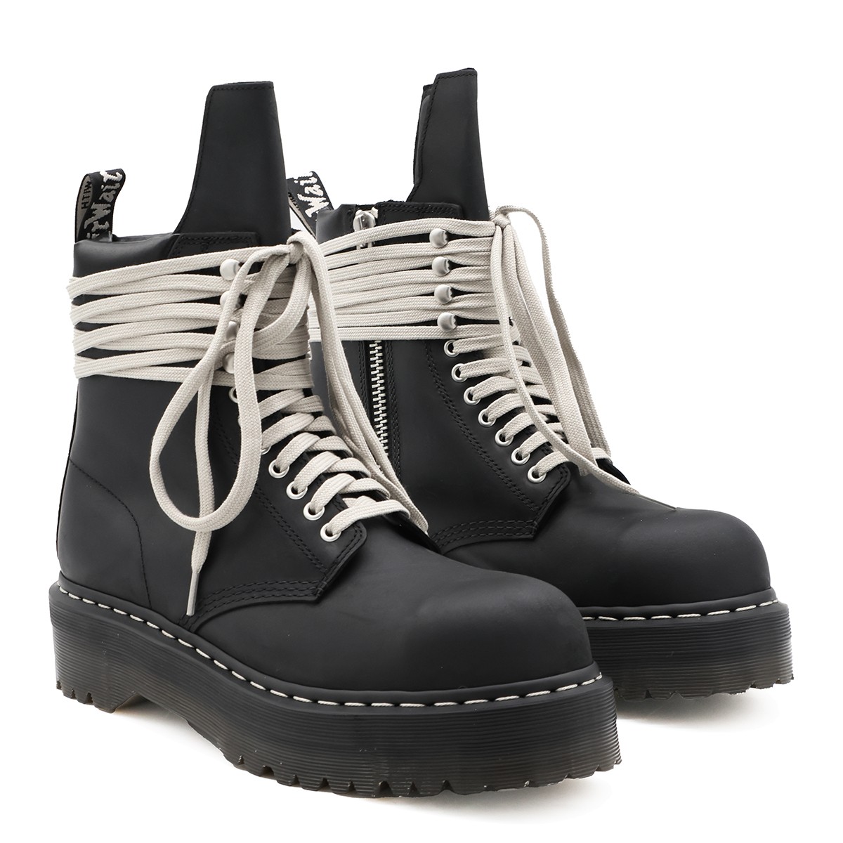 BLACK LEATHER BOOTS