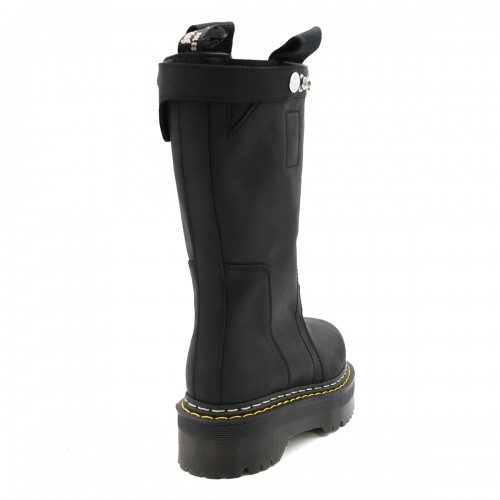 BLACK LEATHER BOOTS