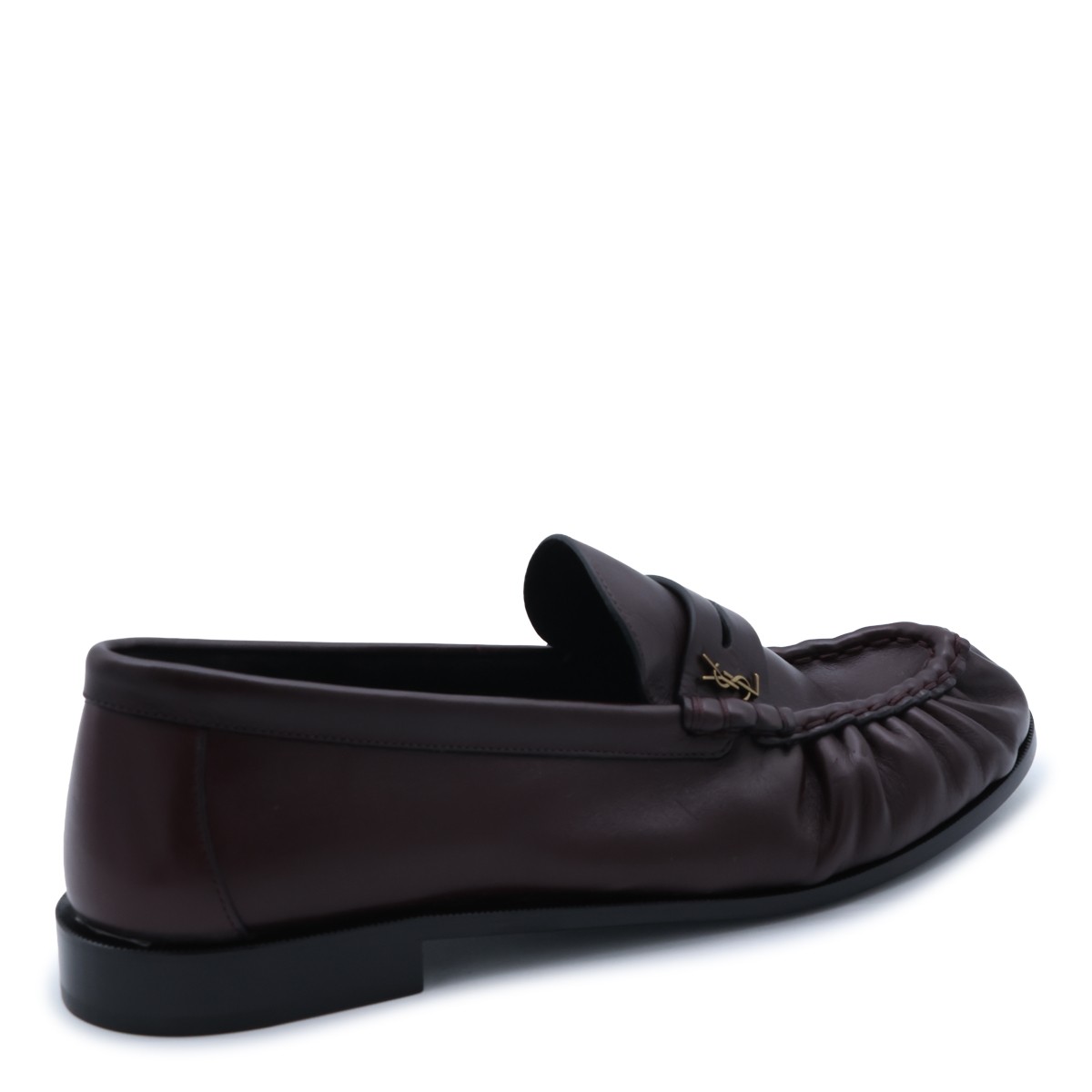BURGUNDY LEATHER LOAFERS